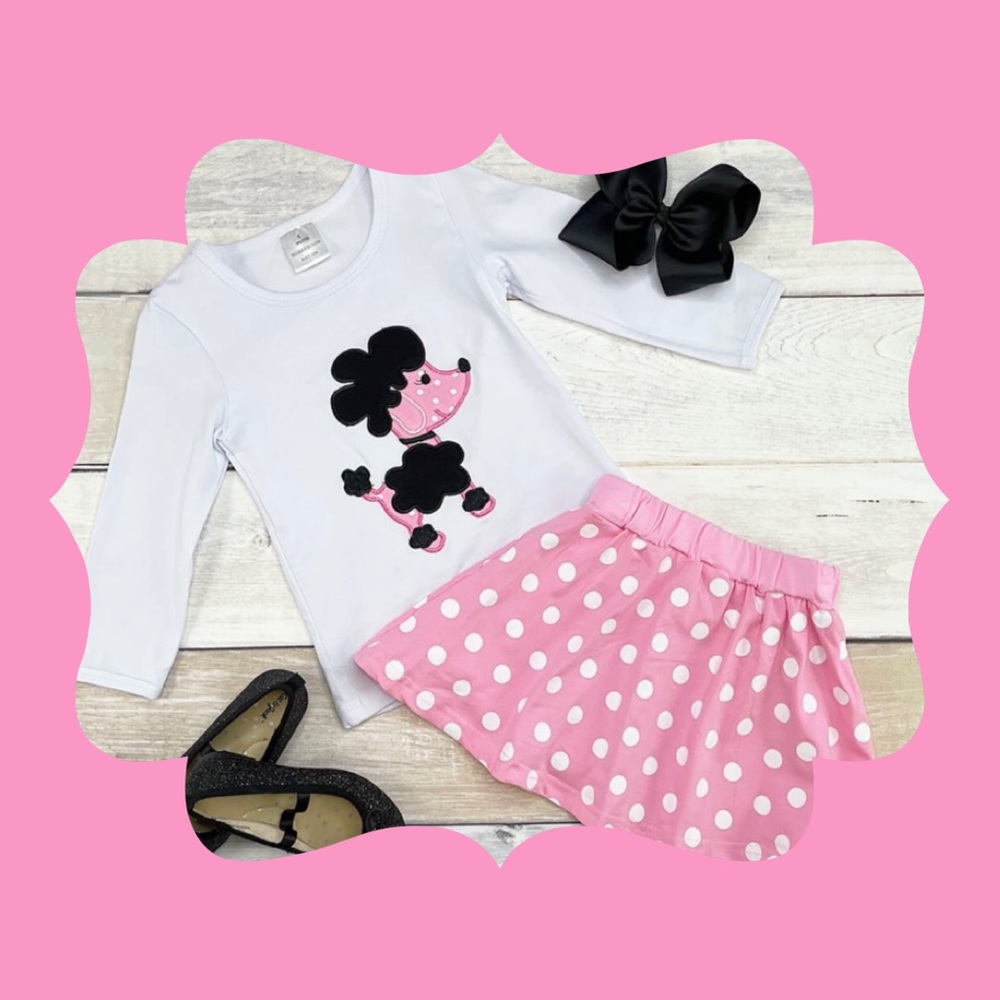 Poodle skirt set